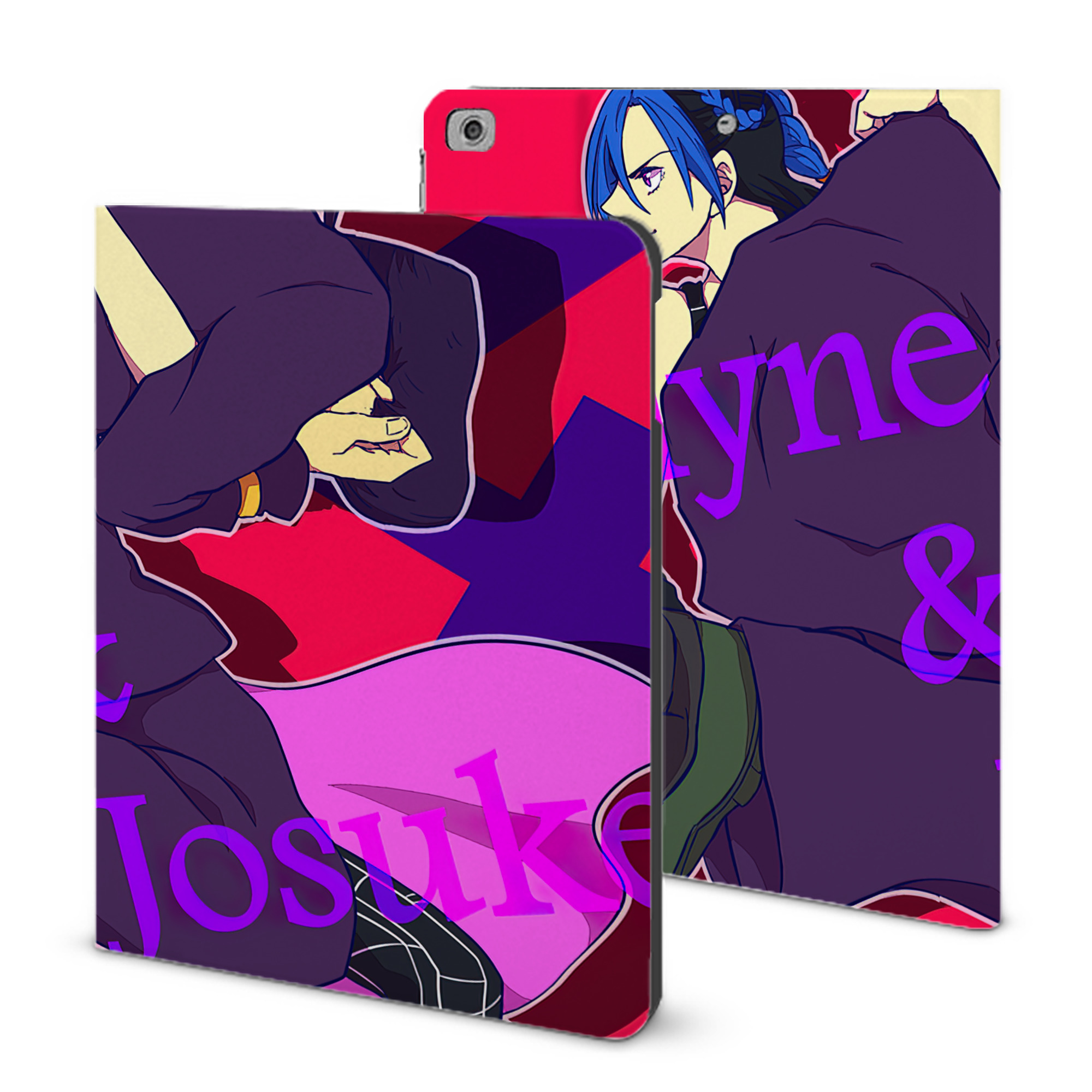 （画像用） ジョジョの奇妙な冒険 JoJo's Bizarre Adventure IPad ケース ブック型 PUレザー TPU 耐衝撃 軽量 薄型 ペン収納なし 全面保護 IPad 各モデル対応